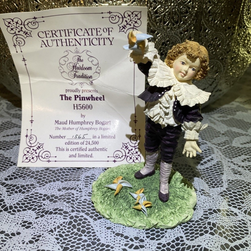 Limited Edition "The Pinwheel" ￼Figurine￼ Maud Humphrey Bogart H5600 with COA